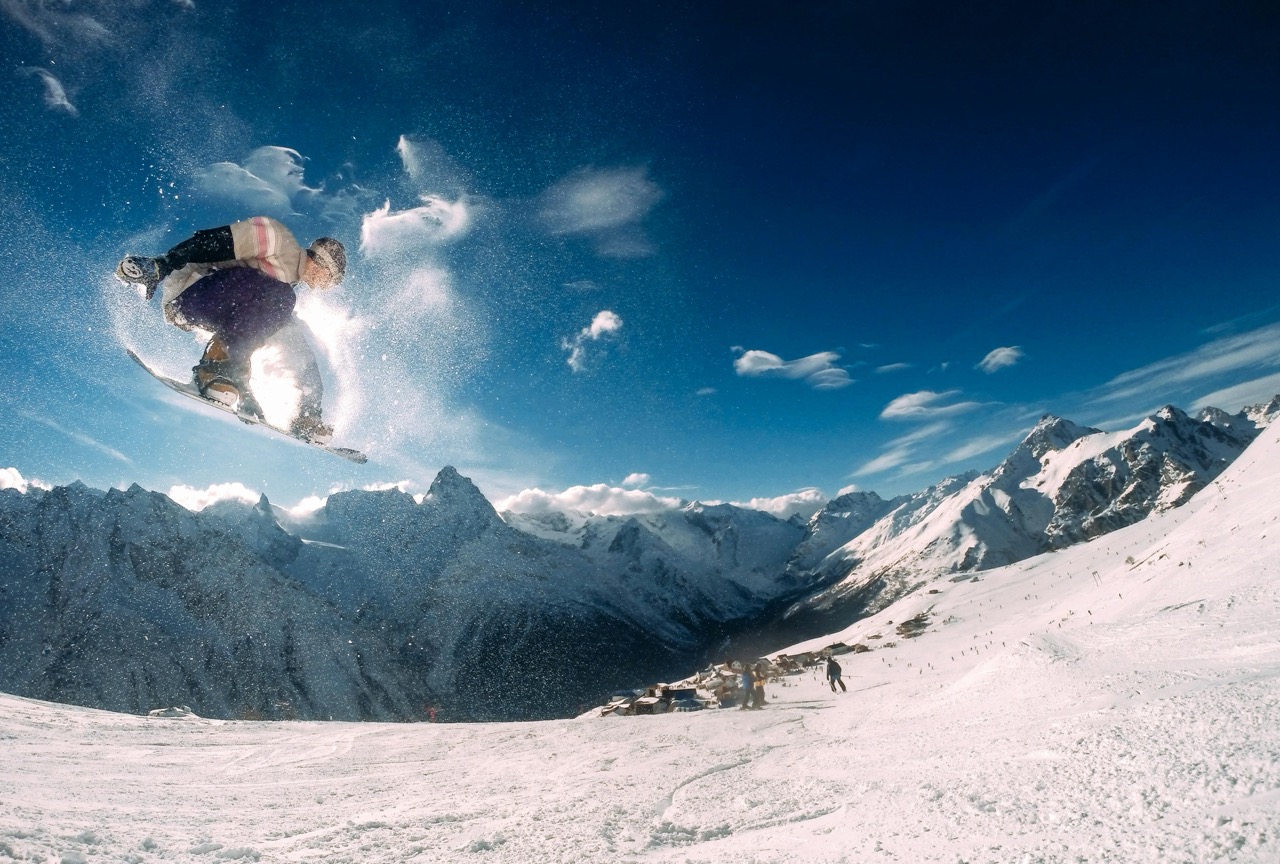 Snowboarding photoshoot